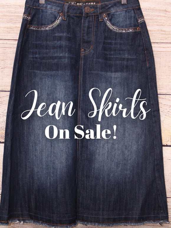 Jean Skirts on Sale!