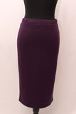 Slim Fit Purple Stretch Skirt