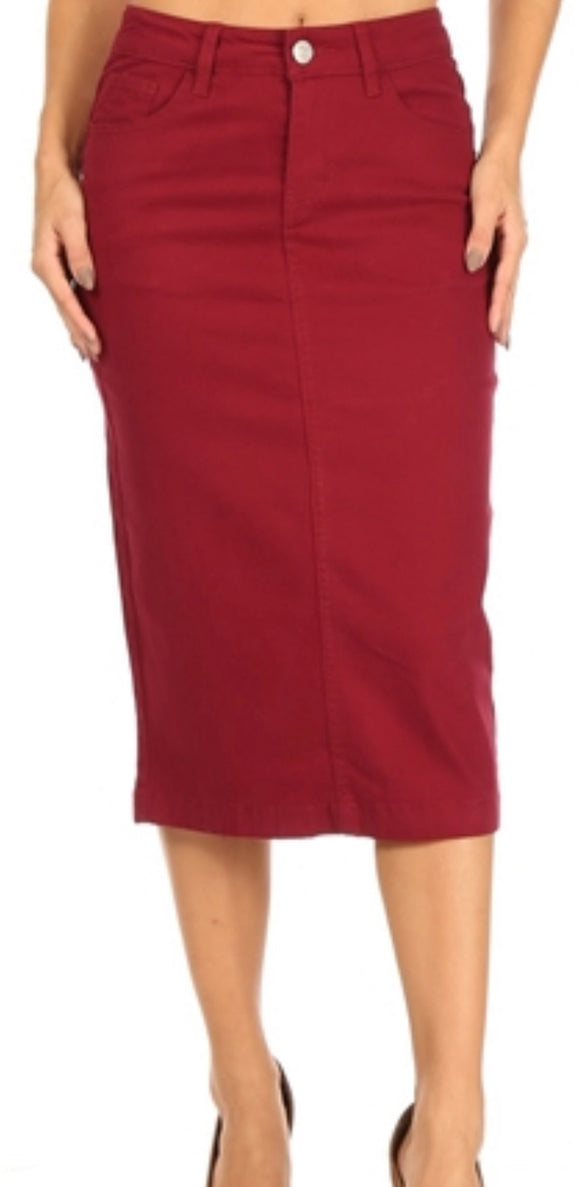 Red/wine skirt