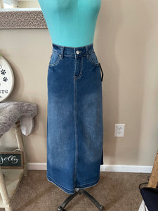 Long Denim Skirt